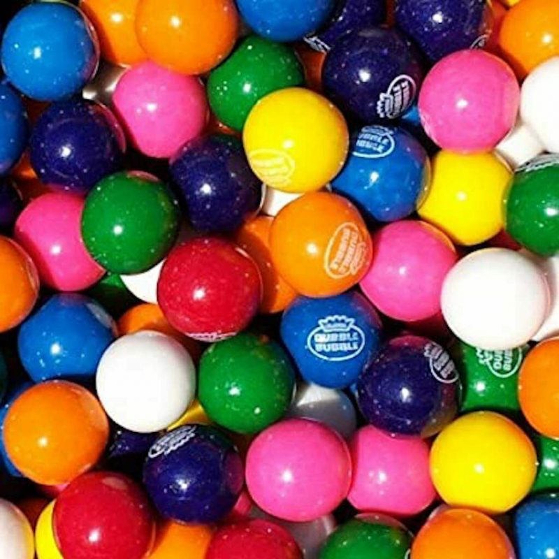 1 INCH GUMBALLS, 3 LBS, ASSORTED BUBBLE GUM 1′, GENUINE DUBBLE BUBBLE