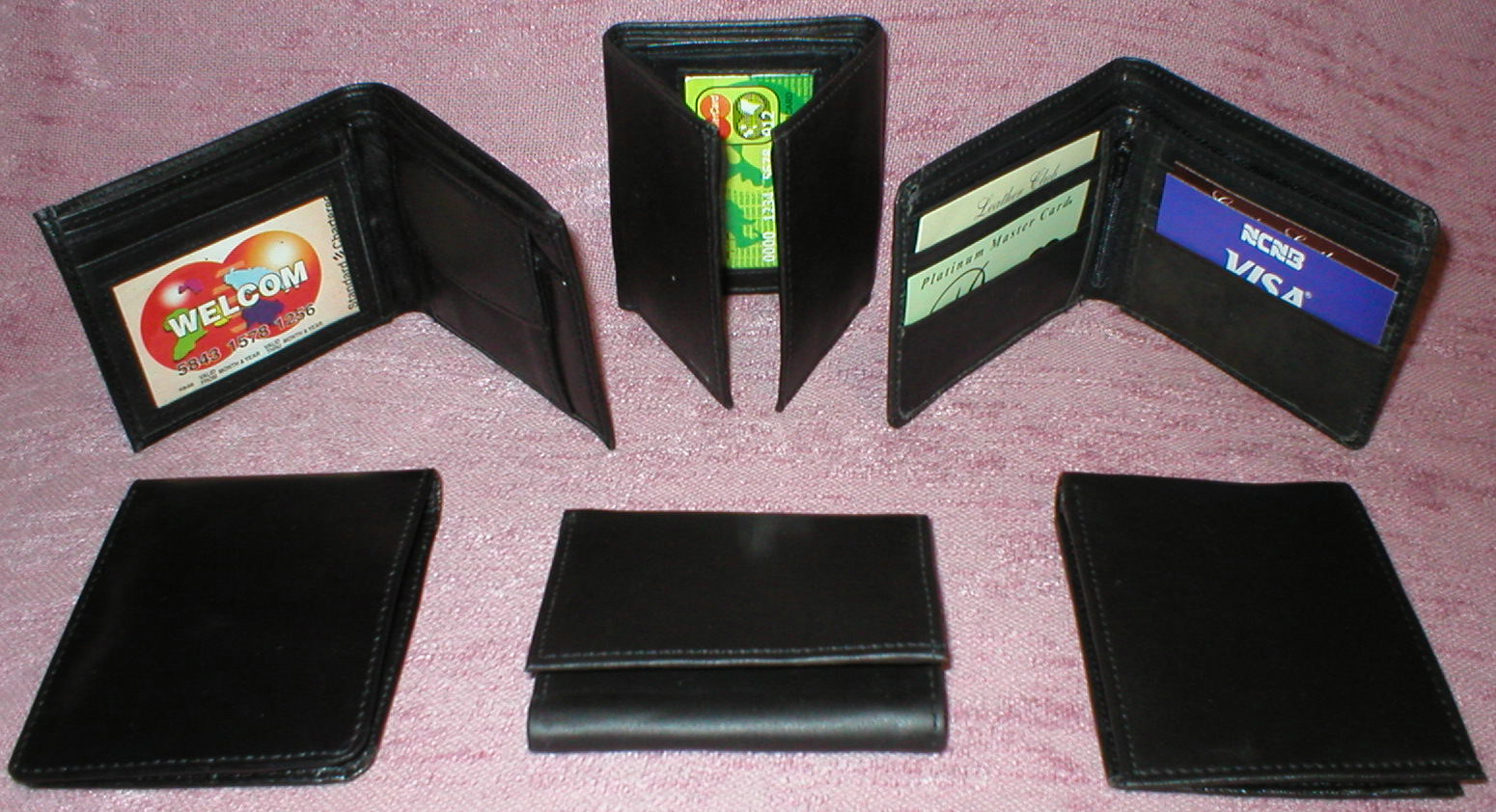 WALLETS, WHOLESALE LOT OF 10, GENUINE LEATHER MENS ASSORTED WALLETS,  BIFOLD/TRIFOLD HOLIDAY GIFTS - GiftsAndSales.com